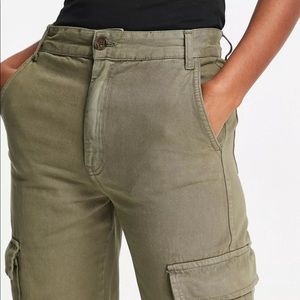 Stradivarius Khaki Green Cargo Pants